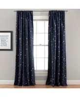 Star Blackout Window Curtain Panels