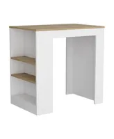 Simplie Fun Highlands Kitchen Island With Storage Base In And Ibiza Marble