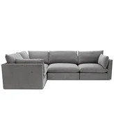 Marsten 126" 4-Pc. Fabric Sectional Sofa, Created for Macy's