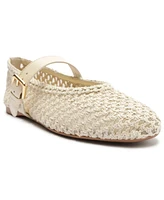 Arezzo Women's Abby Woven Ballet Flats