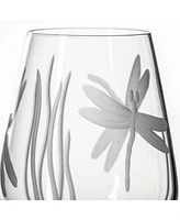 Rolf Glass Dragonfly Stemless Wine Tumbler 18oz