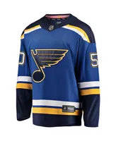 Men's Fanatics Jordan Binnington Royal St. Louis Blues Home Premier Breakaway Player Jersey