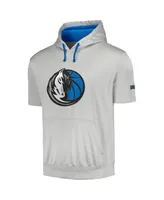 Men's Fanatics Silver Dallas Mavericks Big and Tall Logo Pullover Hoodie