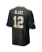 Men's Nike Chris Olave Black New Orleans Saints Player Game Jersey