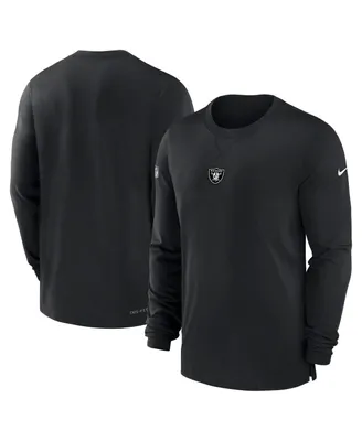 Men's Nike Black Las Vegas Raiders 2023 Sideline Performance Long Sleeve T-shirt