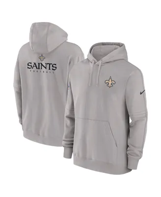 Men's Nike Gray New Orleans Saints Sideline Club Fleece Pullover Hoodie