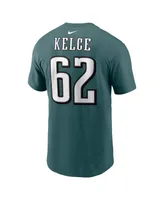 Men's Nike Jason Kelce Midnight Green Philadelphia Eagles Player Name and Number T-shirt