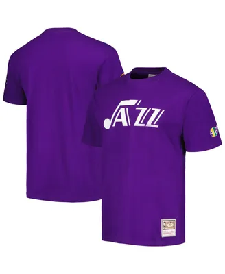 Men's Mitchell & Ness Purple Utah Jazz Hardwood Classics Nights Premium T-shirt