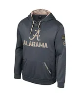 Men's Colosseum Charcoal Alabama Crimson Tide Oht Military-Inspired Appreciation Pullover Hoodie