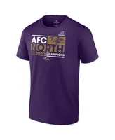 Men's Fanatics Purple Baltimore Ravens 2023 Afc North Division Champions Conquer T-shirt