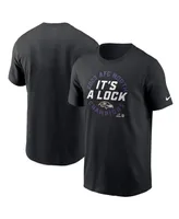 Men's Nike Black Baltimore Ravens 2023 Afc North Division Champions Locker Room Trophy Collection T-shirt