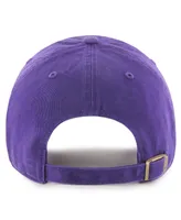 Men's '47 Brand Purple Baltimore Ravens 2023 Afc North Division Champions Clean Up Adjustable Hat