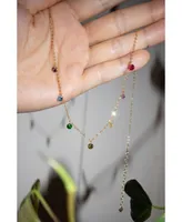 Lilian — Rainbow zircon necklace