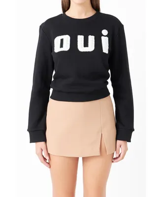 Women's Oui Pearl Embellished Sweatshirt