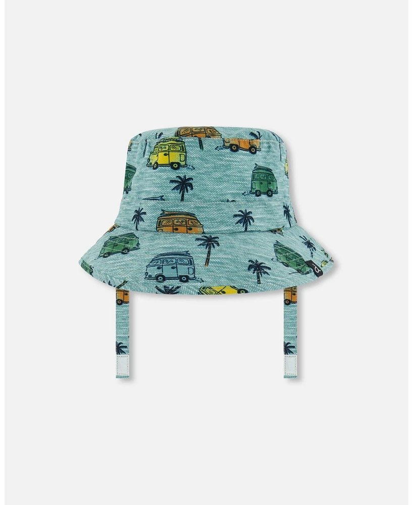 Baby Boy Beach Hat Printed Caravan - Infant