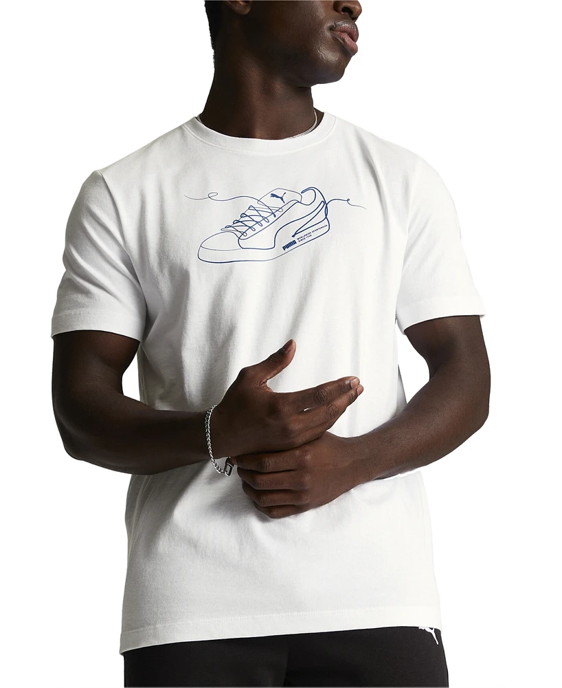 Puma Men's Lace Up Regular-Fit Logo Graphic T-Shirt