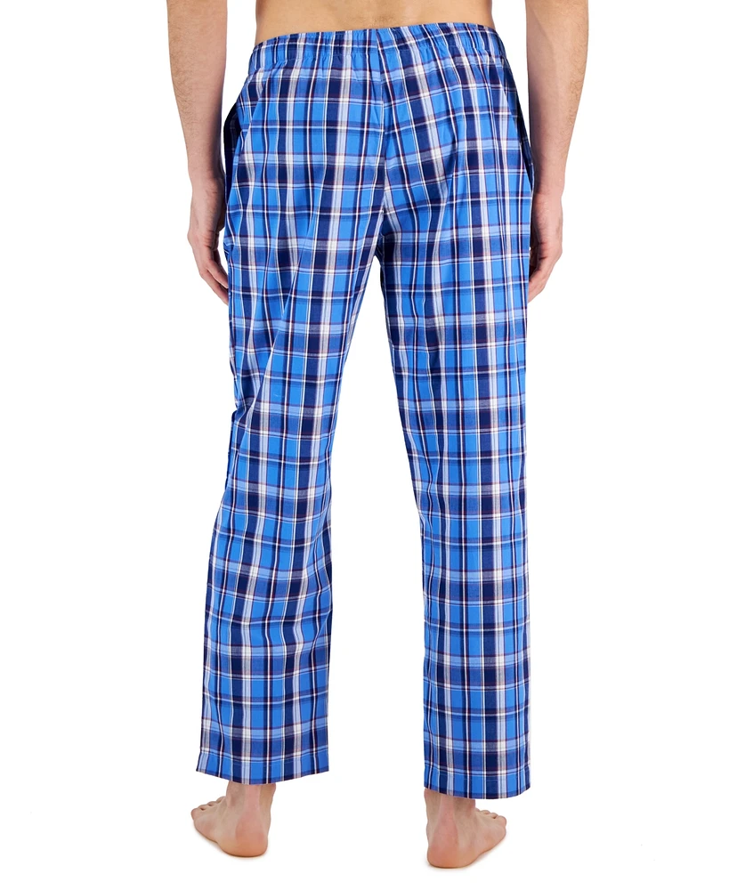 Club Room Men's Regular-Fit Plaid Pajama Pants, Created for Macy's