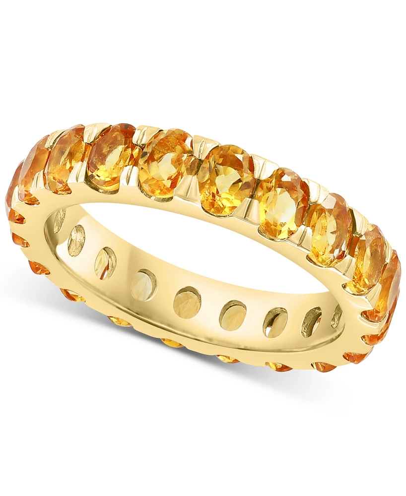 Effy Citrine Oval Eternity Band (3-1/4 ct. t.w) in 14k Gold