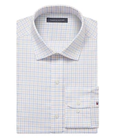 Tommy Hilfiger Men's Th Flex Regular Fit Wrinkle Resistant Stretch Pinpoint Oxford Dress Shirt