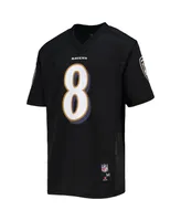 Big Boys Lamar Jackson Black Baltimore Ravens Replica Player Jersey