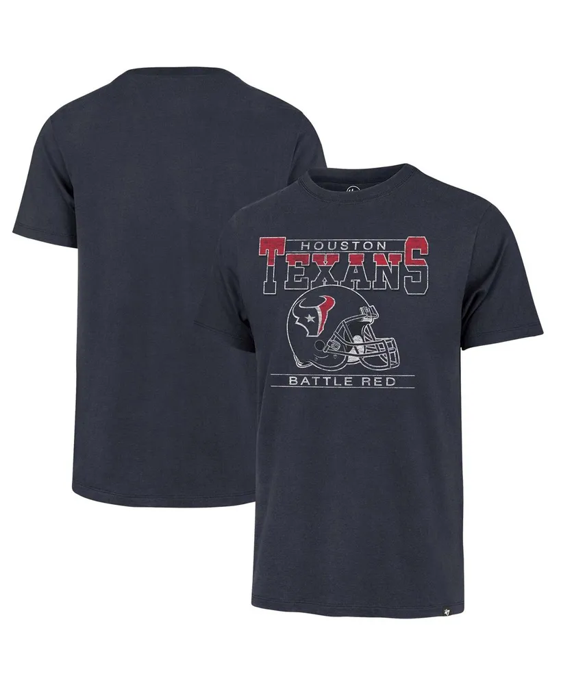 Men's '47 Brand Navy Distressed Houston Texans Time Lock Franklin T-shirt