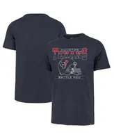 Men's '47 Brand Navy Distressed Houston Texans Time Lock Franklin T-shirt