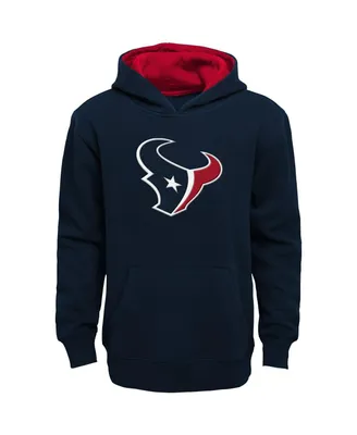 Little Boys and Girls Navy Houston Texans Prime Pullover Hoodie