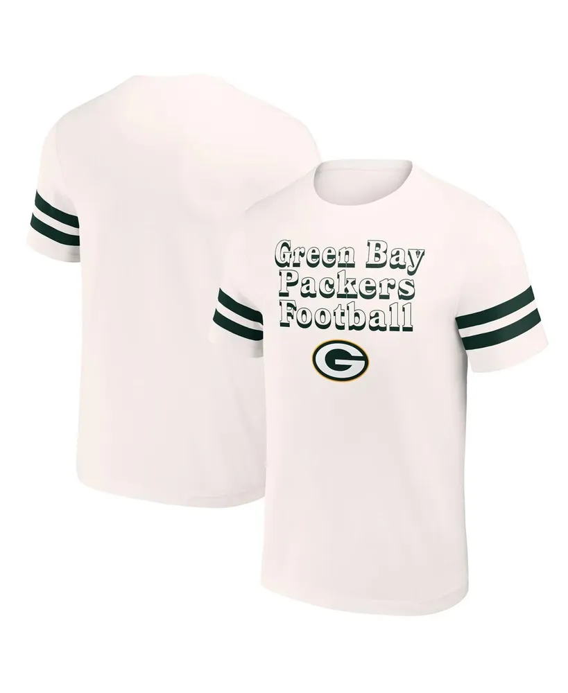 Men's Nfl x Darius Rucker Collection by Fanatics Cream Distressed Green Bay Packers Vintage-Like T-shirt