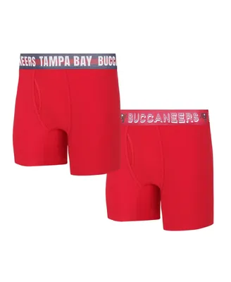 Men's Concepts Sport Tampa Bay Buccaneers Gauge Knit Boxer Brief Two-Pack