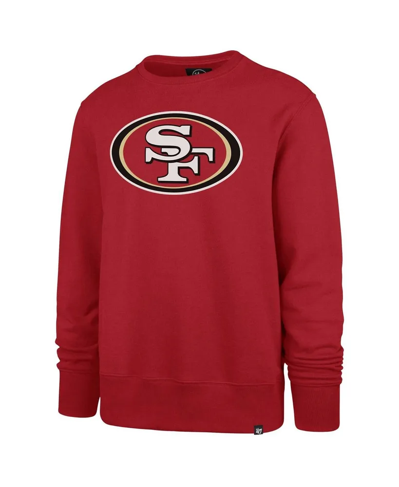 Men's '47 Brand Scarlet San Francisco 49ers Imprint Headline Pullover Sweatshirt