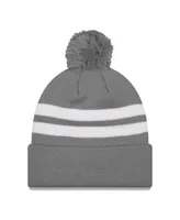 Men's New Era Gray Tampa Bay Buccaneers 2023 Nfc South Division Champions Cuffed Pom Knit Hat