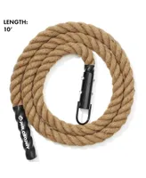 Philosophy Gym 10 ft. Indoor / Outdoor Exercise Climbing Rope - 1.5 Inch Diameter
