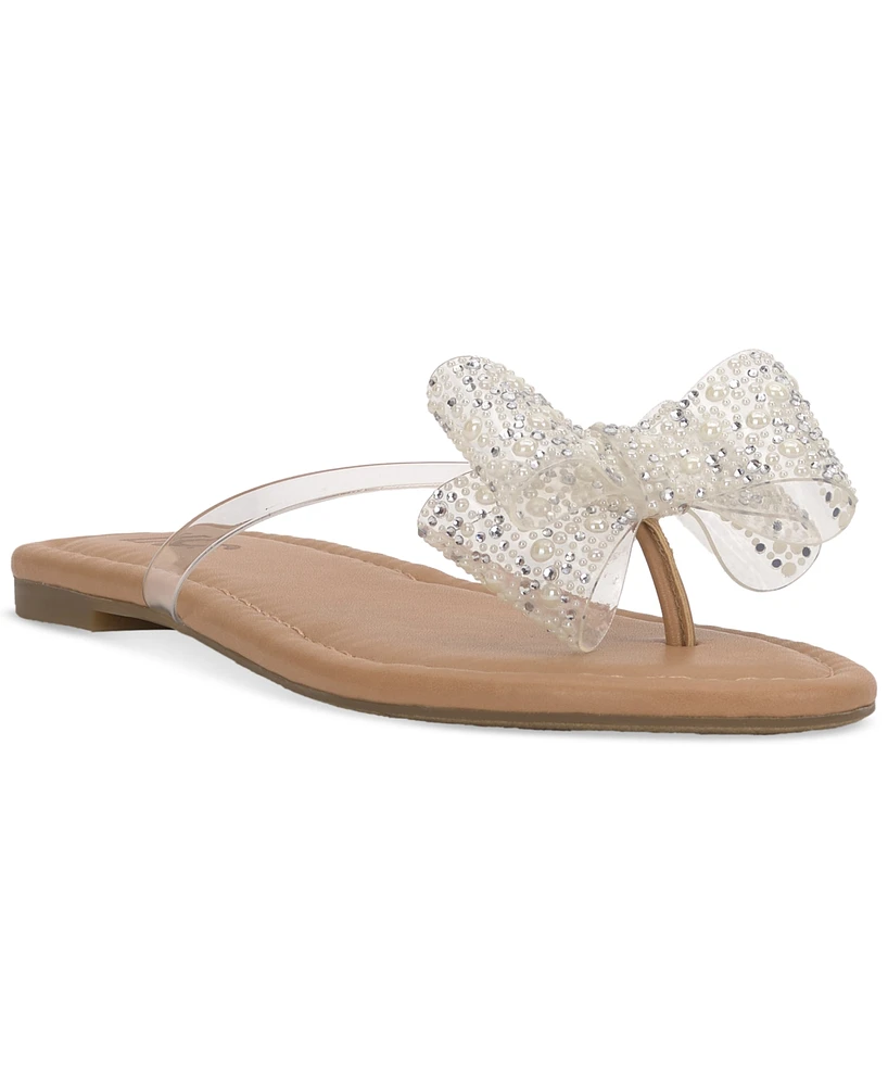 I.n.c. International Concepts Women's Mabae Bow Flat Sandals, Created for Macy's