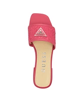 Guess Women's Tamsea One Band Square Toe Slide Flat Sandals