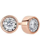 Diamond Bezel-Set Stud Earrings (1/4 ct. t.w.) 14k Gold