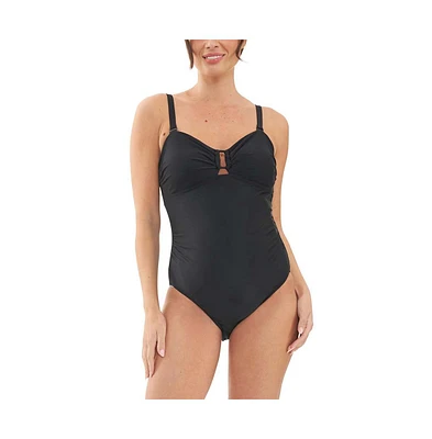 Ripe Maternity Maternity Ripe Bandeau Removable Strap One Piece Black