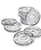 Godinger Dublin Crystal Coasters, Set of 12