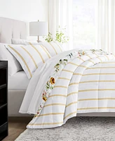 ienjoy Home Chintz Floral Stripe 2-Piece Comforter Set, Twin/Twin Xl