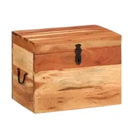 Storage Box 15.4"x11"x12.2" Solid Wood Acacia