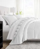 ienjoy Home Vertical Stripe -Piece Comforter Set