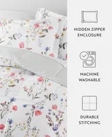 ienjoy Home Meadow Floral Stripe -Piece Comforter Set