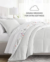 ienjoy Home Meadow Floral Stripe -Piece Comforter Set