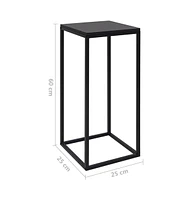 Side Tables 2 pcs Black Steel