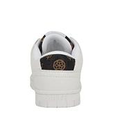 Guess Women's Rubinn Lace-Up Logo Detail Sneakers - White Logo