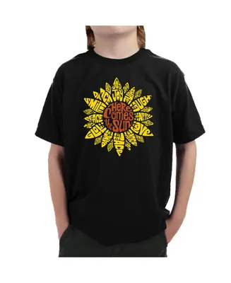 Boy's Word Art T-shirt - Sunflower