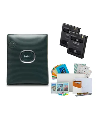 Fujifilm Instax Square Link Instant Printer (Green) With Film Kit and Twin Pack