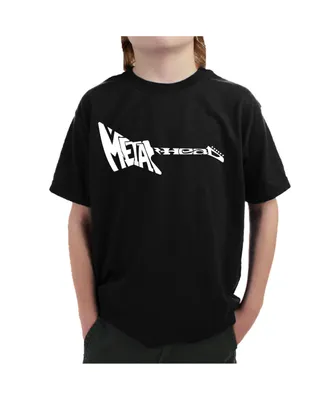 Boy's Word Art T-shirt - Metal Head