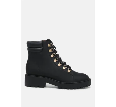 Women's shirly soft leather lace-up boots