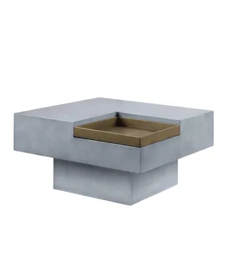 Streamdale Furniture Kailano Coffee Table, Weathered Gray Finish