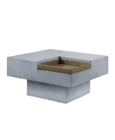 Streamdale Furniture Kailano Coffee Table, Weathered Gray Finish